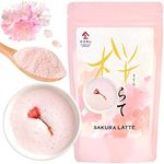 YAMASAN KYOTO UJI Sakura Latte powder, Japanese Cherry Blossom Drinks, Sweetened, 3.5oz(100g)