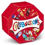 Celebrations Milk Chocolate Gift Box of Mini Chocolates & Biscuit Bars Centerpiece (Maltesers, Galaxy, Snickers & More) 385g