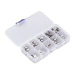 100Pcs Micro Mini USB Female Plug Connector Mini USB Port USB Repair Replacement Adapter Assortment Set with Storage Box