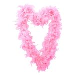 Light Pink Feather Boa Accessory - Pack Of 1-180cm Long 80g Feather Boa - Stag Do Hen Party Fancy Dress Costume Accessory