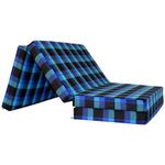 TITLI Craft Folding Mattress, Foldable, Lightweight, Travel, Outdoor Camping, Cotton, Portable Mattress, Floor Sleeping Mat for Sleeping Size Soft Foam Slim Mattress for Single Bed (72"X36"X2")