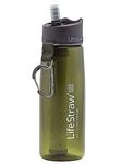 LifeStraw Go Water Bottle 2-Stage with Integrated 1,000 L Filter and Activated Carbon, Green