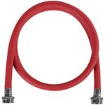 Certified Appliance Accessories - WM48RDR Washing Machine Hose, Hot or Cold Water Supply Line, 4 Feet, Polyester-Reinforced EPDM, Red
