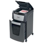 Rexel Optimum Auto Feed+ 225 Sheet Automatic Cross Cut Paper Shredder, P-4 Security, Small Office Use, 60 Litre Removable Bin, Castor Wheels, 2020225X,Black