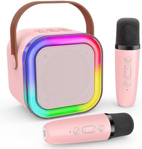 YGM Acoustic Foams® Kids Karaoke Mic with Speaker for Singing | Karaoke Machine | Mike for Kids Singing | Birthday Gift Toy for Girls & Boys (2 Mic, 1 Speaker (Any Color))