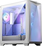 MSI Premium Mid-Tower PC Gaming Case – Tempered Glass Side Panel – 4X ARGB 120mm Fan – Liquid Cooling Support up to 360mm Radiator x 1 – Cable Management System – MPG GUNGNIR 300R Airflow White