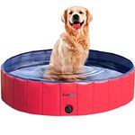 FrontPet Foldable Large Dog Pet Pool Bathing Tub, 50 Inch X 12 Inch