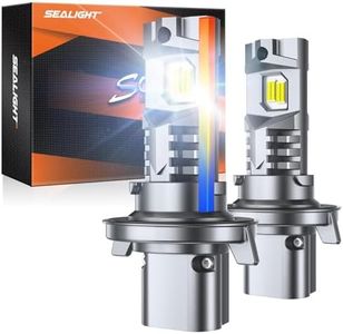 SEALIGHT H13/9008 Bulb, 90,000LM Super Brighter,6500K Cool White H13/9008 LED Bulbs or Fog,3 Min Plug and Play Lights Combo, Replacement Shift Light Gauges, Pack of 2