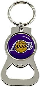 aminco Mens NBA Los Angeles Lakers Bottle Opener Keychain, 3"