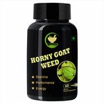 FIJ AYURVEDA Horny Goat Weed | Epimedium Extract | with Maca Root Extract Dietary Supplement for Men & Women - 500mg 60 Veg Capsules (Pack of 1)