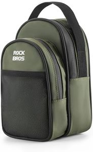 ROCKBROS Folding Bike Handlebar Bag Bicycle Front Frame Bag Waterproof Cycling Accessories Pouch Large-capacity storage with adapter for Folding Bicycle