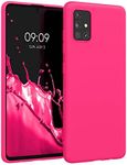 kwmobile Case Compatible with Samsung Galaxy A51 Case - Soft Slim Protective TPU Silicone Cover - Neon Pink