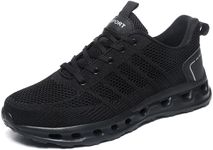 Orthoback ORTHOSHOES EasyWalk Pro Ergonomic Pain Relief Shoe Men Orthopedic Sneakers 5.5-13UK (9,Black)