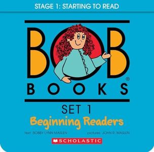 Bob Books - Set 1: Beginning Readers Box Set | Phonics, Ages 4 and up, Kindergarten (Stage 1: Starting to Read): 01