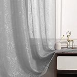 TERLYTEX Gray Sparkle Curtains 63 I