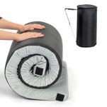 HAOYYE Memory Foam Camping Mattress, Portable Foldable Sleeping Pad for Outdoor Camping, Hiking, Backpacking, Travel, Lightweight Durable Bed with Carry Bag (Gray, 75" x 38" x 2.5")