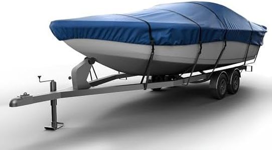 Seal Skin Covers Universal Boat Cover, Waterproof Marine-Grade Cover for 22'-24' L & Up to 116" W, Heavy-Duty & UV-Resistant, Ideal for Bass Boats, V-Hull, Fishing & Runboat