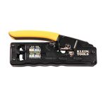 Professional Ratcheting Wire Crimper, Compact Modular Crimper CAT6, CAT5e, CAT3, more Klein Tools VDV226-107