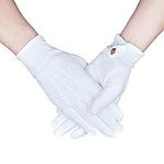 Zenssia Parade Gloves White Cotton 