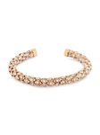 ZAVERI PEARLS Gold Tone Dazzling Austrian Diamonds Contemporary Kada Style Bracelet For Women-ZPFK17225