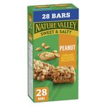 NATURE VALLEY - VALUE PACK SIZE - Peanut Butter Chewy Nut Granola Bars, Pack of 28 Bars, 980 grams, Made with Whole Grains, No Artificial Colours, No Artificial Flavours, Loaded with Roasted Peanuts