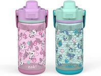 zak! Beacon Bottle Set of 2, Gabby’s Dollhouse - 16 oz Each - Durable Plastic - Silicone Spout & Leak-Proof Lid - Dishwasher Safe