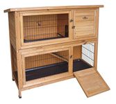 Wooden Rabbit or Guinea Pig Easipet Hutch - Two Tier 21339