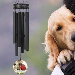 Personalized Pet Memorial Wind Chime, Loss of Dog Wind Chimes outdoor sympathy, 30 Inches Paw Print Pet Remembrance Gift to Honor and Remember a Dog, Cat, or Other Pet