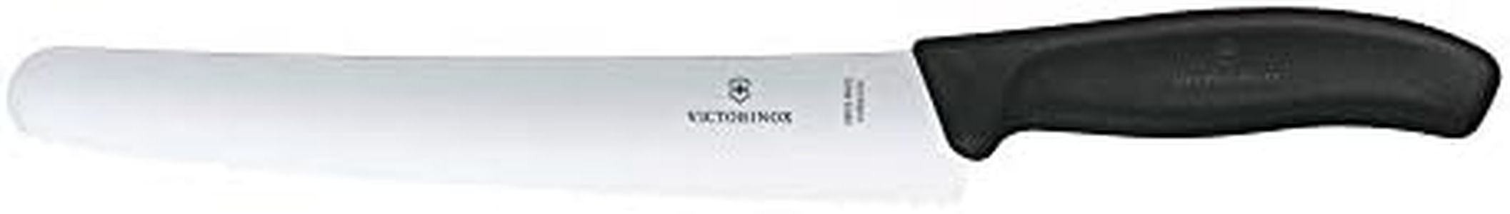 Victorinox Swiss Classic, coltello da pane con lama seghettata e punta stondata, in acciaio inox, nero