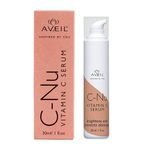 AVEIL C-Nu Vitamin C Face Serum-30Ml, Dermatologically Tested For All Skin Types, Antioxidant Vitamin C Serum For Radiant Glowing Skin, Improves Skin Texture, Hydrates & Soothes Skin