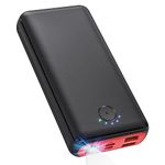 Power Bank 27000mAh Powerbank Fast Charging 22.5W QC 3.0 Portable Charger with Outputs Inputs Flashlight USB C Battery Pack, Ultra-High Capacity Compatible for iPhone 15 14 13 12 Samsung etc