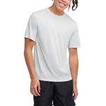 Champion Men's Essential Double Dry Tee, White, Medium