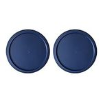 Replacement Lid for Pyrex 6" Storage Plastic Cover 4 Cup Bowl Dish 7201-PC Blue (2-Pack)