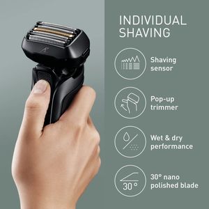 Panasonic 5-Blade Electric Shaver – Black, Wet & Dry