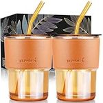 Xunsiga 15oz/450ml Iced Coffee Cups