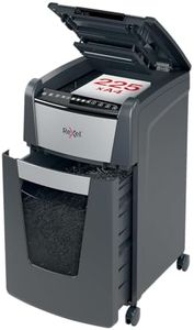 Rexel Optimum AutoFeed+ 225X Automatischer Aktenvernichter, 225 Blatt automatisch, Sicherheitsstufe P4, Partikelschnitt, für Büros und Abteillungen, 60 Liter Abfallbehälter, mit Lenkrollen, 2020225XEU