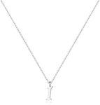 El Regalo Stainless Steel Name Initial Unisex Necklaces - Waterproof Initials Jewelry for Girls, Boys, Men, Women & Teens - Dainty Hypoallergenic Cursive Pendant Chain- Gifts for All Age (I)