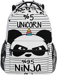 ALAZA Cute Unicorn Panda Ninja On S
