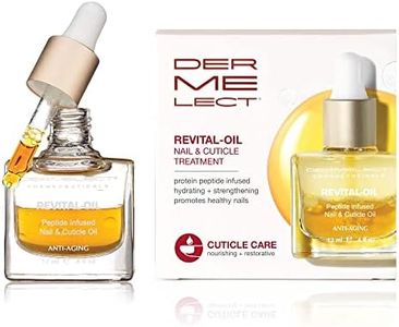 Dermelect Revital-oil Nail & Cuticle Treatment- Nourishing Oil for Dry Damaged Cuticles with Protein Peptides Argan Oil Shea Butter, Moisturizes, Soothes, Strengthens Repairs Cuticles & Nails 0.4 oz