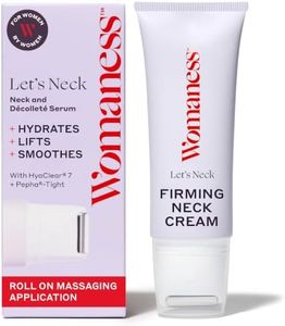 Womaness Let's Neck Firming Serum - Roll On Neck Creams for Tightening and Firming - Daily Crepey Skin Treatment to Smooth Neck Wrinkles & Sagging Skin - Hydrate, Tighten and Lift (50ml)