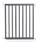 Safetots Chunky Wooden Screw Fit Stair Gate, Grey, 63.5cm - 105.5cm, Wood Baby Gate, Screw Fit Safety Barrier, Stylish Design and Practical Safety Gate, Easy Installation