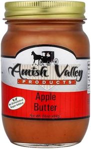 Amish Valley Products Apple Butter Glass Jar Old Fashioned Homestyle Slow Cooked (No Corn Syrup) (Sugar-Free)