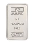 Bangalore Refinery 999 Purity Gram 10 g Platinum Bar / Coin