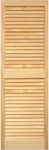 LTL Home Products SHL39 Exterior Solid Wood Louvered Window Shutters, 15" x 39", Unfinished Pine