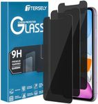 [3-Pack] T Tersely Privacy Screen Protector for iPhone 11 / iPhone XR,Tempered Glass Film Protection Private Anti-Spy Case-Friendly Curved for Apple iPhone 11/XR (6.1 inch)