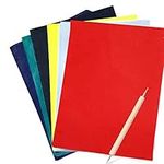 50 Sheets A4 Multicolor Carbon Transfer Paper,Tracing Paper Carbon Copy Paper for Wood, Paper, Canvas and Other Art Surfaces