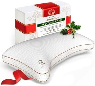 Royal Therapy King Memory Foam Pillow, Adjustable Shredded Odor-Free Pillow for Neck & Shoulder Pain Relief, Support for Back, Stomach, Side Sleepers