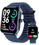 Smart Watch for Men Women with Alexa Built-in, Bluetooth Call, Fitness Trackers Watch with Heart Rate Sleep Monitor, 1.8" DIY Dial 100 Sports Modes IP68 Waterproof Smartwatch for iOS Android (Blue)