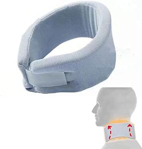 Dlmlemu Collier cervical en mousse à mémoire de forme, soulage les douleurs au cou et la pression de la colonne vertébrale, pour hommes, femmes, fournit un soutien pour travailler avec la tête en bas