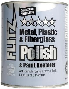 Flitz Metal Polish Paste - 2lb Can of USA-Made Polish for Solid Chrome, Stainless Steel, Aluminum- Non-Abrasive for Light Oxidation - Requires Manual Buffing - Not for Plated/Coated Surfaces (1 Pack)